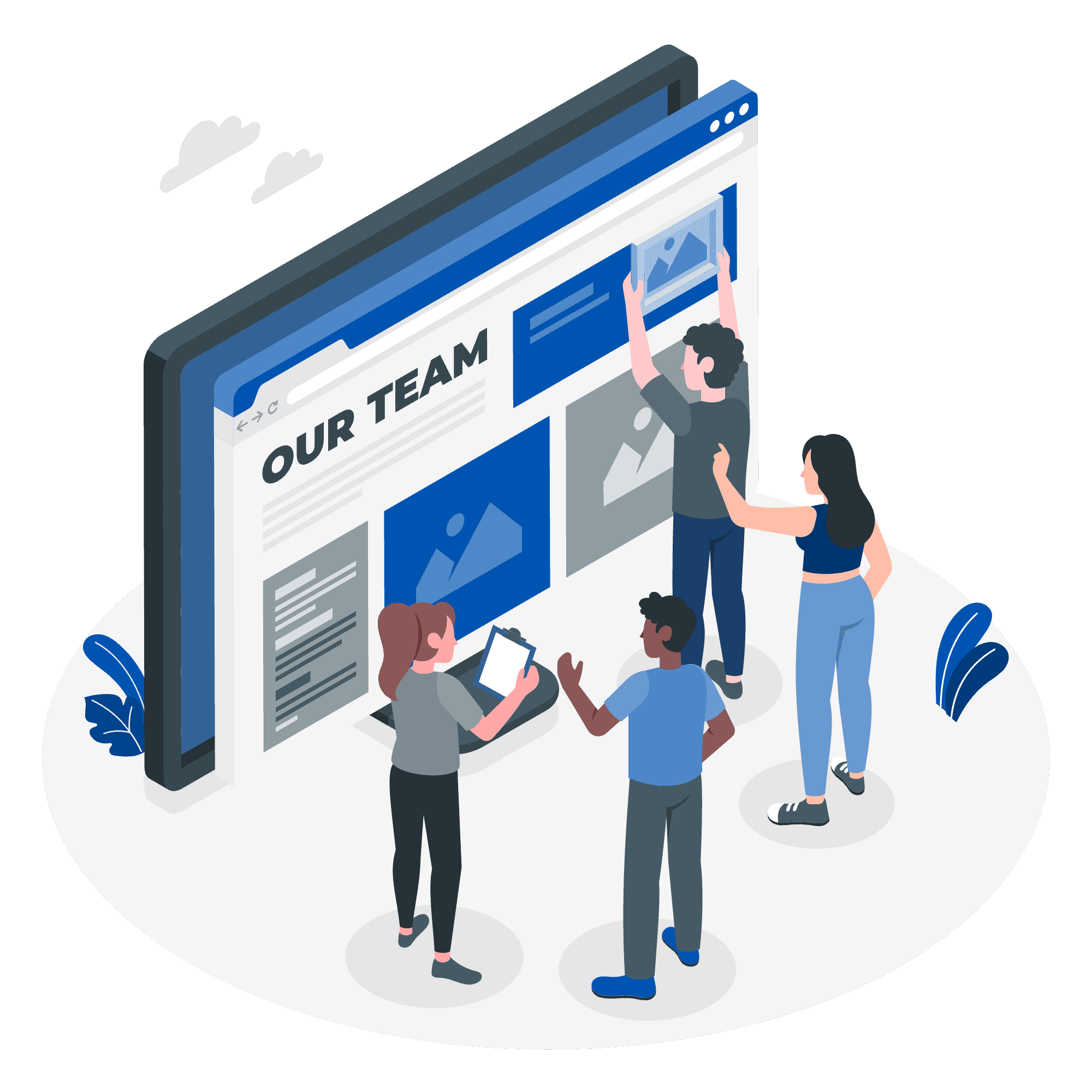 Team collaboration illustration