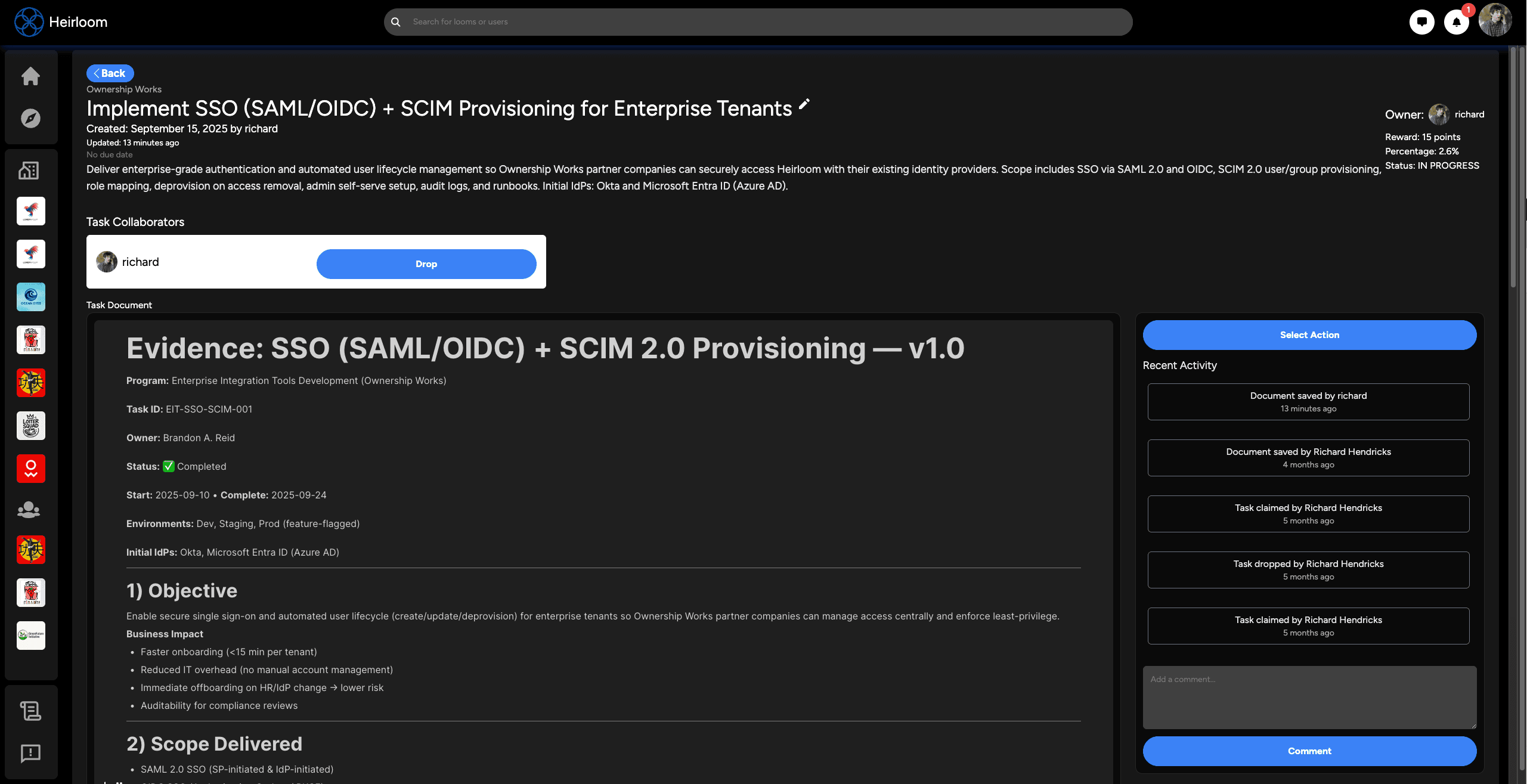 Proposals + decision context